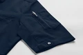 JOBELINE LUSINI Solutions GmbH Women's chef's jacket Joel short-sleeved Damen Kochjacke Joel Kurzarm Women's chef's jacket Joel short-sleeved; Size 40; navy Damen Kochjacke Joel Kurzarm; Kleidergröße 40; navy 65% polyester, 35% cotton. 150 g/m². 60°C wash. Modern women's chef shirt with short sleeves, made from an extra-light and breathable fabric. With a short, flat lapel collar, central snap button placket, side pockets and a two-part upper arm pocket. The inset piped pocket on the chest has a pointed flap and can be closed with a snap button. With short side slits at the hem. The entire back section and the lower part of the sleeves are made from a breathable and elastic piqué material, which ensures a slim and extremely comfortable fit. Straight cut. Back length: 68 cm for size 36. 65 % Polyester, 35 % Baumwolle. 150 g/m². 60°-Wäsche. Moderne Damenkochjacke mit kurzen Ärmeln, aus einem extraleichten und atmungsaktiven Gewebe. Mit einem kurzen, flachen Reverskragen, mittiger Druckknopfleiste, seitlichen Eingriffstaschen und einer zweigeteilten Oberarmtasche. Die eingelassene Paspeltasche auf der Brust hat eine spitze Klappe und ist mittels Druckknopf zu schließen. Mit seitlichen kurzen Schlitzen am Saum. Die gesamte Rückenpartie, sowie der untere Teil der Ärmel besteht aus einem atmungsaktiven und elastischem Piqué-Material, das für eine schmale und äußerst bequeme Passform sorgt. Gerade geschnitten. Rückenlänge: 68 cm in Gr. 36