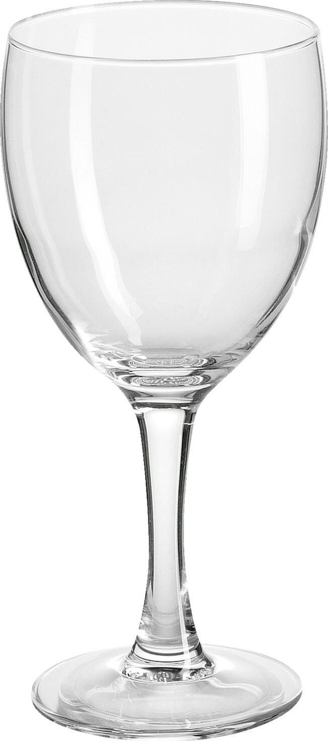 Arcoroc Arc France SAS Red wine glass Elegance Rotweinglas Elegance Red wine glass Elegance; 245 ml, 6.6x16.9 cm (ØxH); transparent; 12 piece / pack Rotweinglas Elegance; 245 ml, 6.6x16.9 cm (ØxH); transparent; 12 Stück / Pack Robust red wine glass made of tempered glass. Dishwasher safe. Robustes Rotweinglas. Spülmaschinenfest.