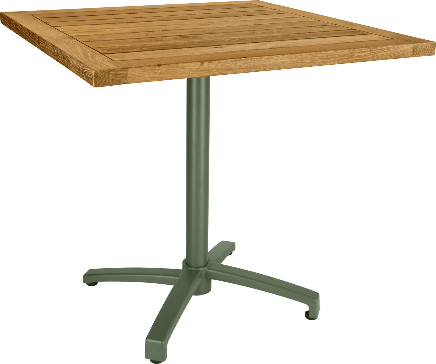 VEGA Mirello Outdoor Table Top, Solid Teak Wood Class A, FSC-certified, Square 70x70x3 cm, Weatherproof Brown for Professional Catering
