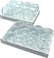 Pahare APS Gourmet pentru deserturi, 80 ml, sticla transparenta, set de 12 piese, rezistente la masina de spalat vase, pentru amuse-bouche si aperitive