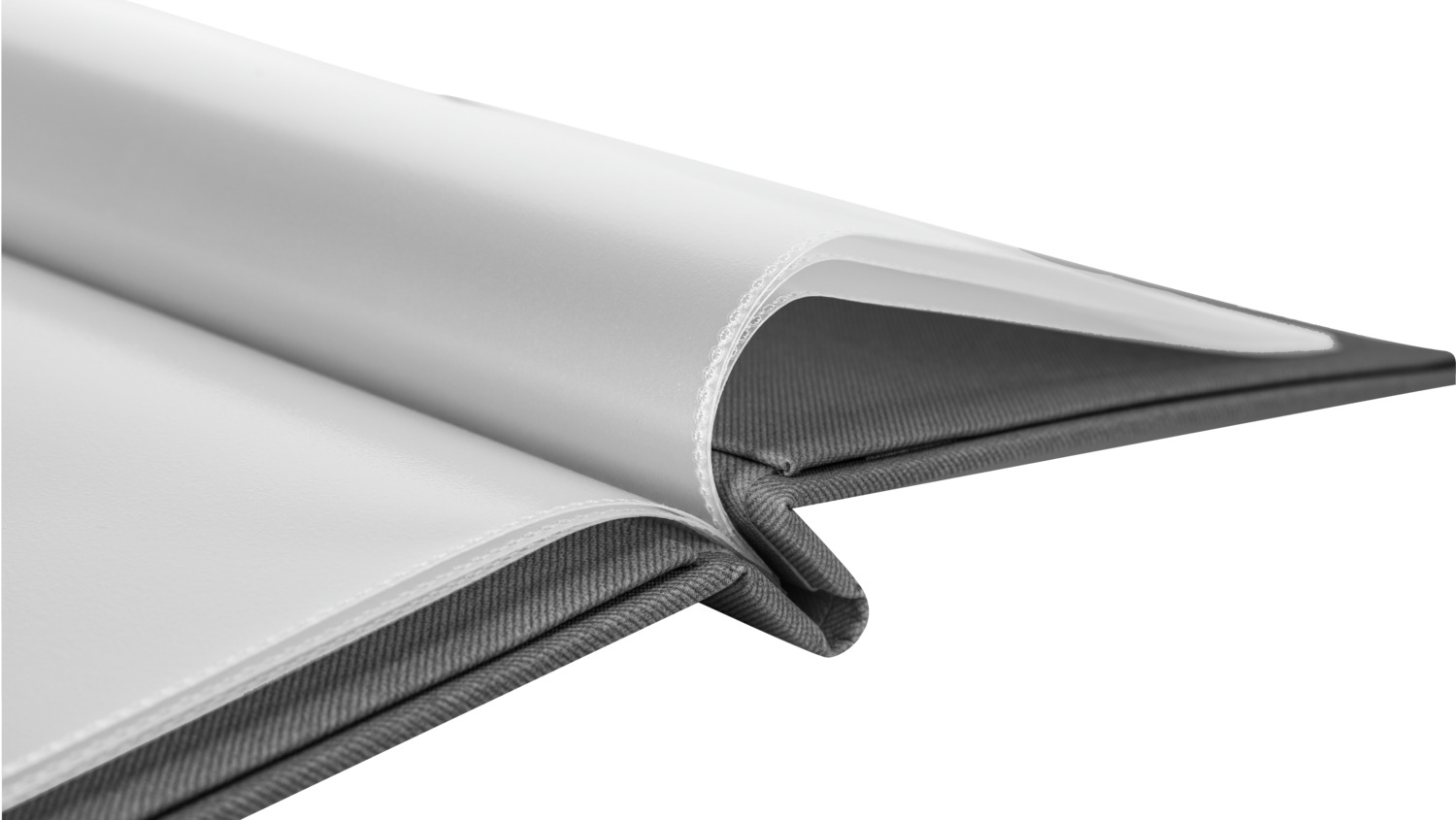 VEGA Perow Menu Folder DIN A4 Anthracite Polyurethane Stain and UV Resistant with Binding Screws, Set of 6 Transparent Sleeves