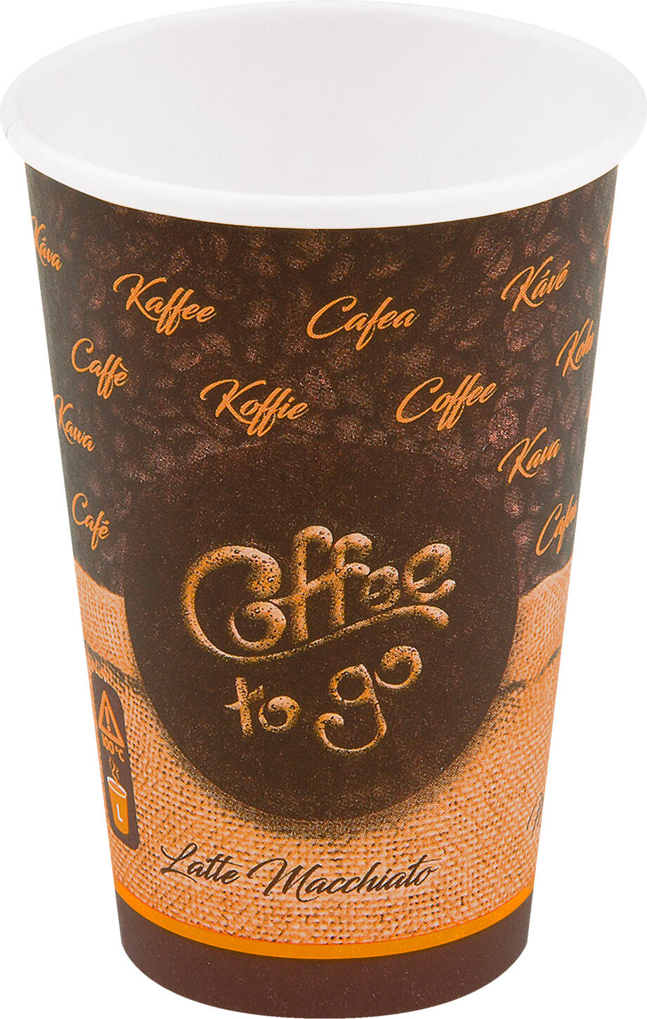 WIMEX WIMEX s.r.o. Drinking cup To Go Cafe Melange Trinkbecher To Go Cafe Melange Drinking cup To Go Cafe Melange; 330 ml, 8x12.1 cm (ØxH); brown; 50 piece / pack Trinkbecher To Go Cafe Melange; 330 ml, 8x12.1 cm (ØxH); braun; 50 Stück / Pack With the drinking cup To Go you get a paper cup in which your guests can safely transport hot drinks. For cafes, coffee shops, bistros and bakeries who offer coffee and much more for take-away, the paper cups are excellent. Of course, you can use the To Go cups not only for filter coffee, but also for other coffee specialties such as latte macchiato and espresso, as well as for chocolatey drinks and tea. The ml specification of all drinking cups always refers to the maximum serving value (to the top edge). Klassischer Einweg-Trinkbecher To Go Café Melange aus Pappe mit einer inneren PE-Beschichtung. Ideal für Café Melange, Filterkaffe und Tee To Go und ähnliche Heißgetränke. Passende Domdeckel aus Kunststoff bitte separat bestellen. Die ml-Angabe aller Trinkbecher bezieht sich immer auf den maximalen Servierwert (bis Oberkante).