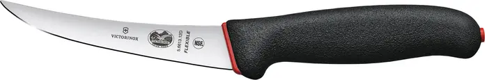 Victorinox Fibrox Dual Grip Boning Knife 5.6613.12D, 12 cm Flexible Stainless Steel Blade, Ergonomic Non-Slip Handle, NSF Certified, Swiss-made