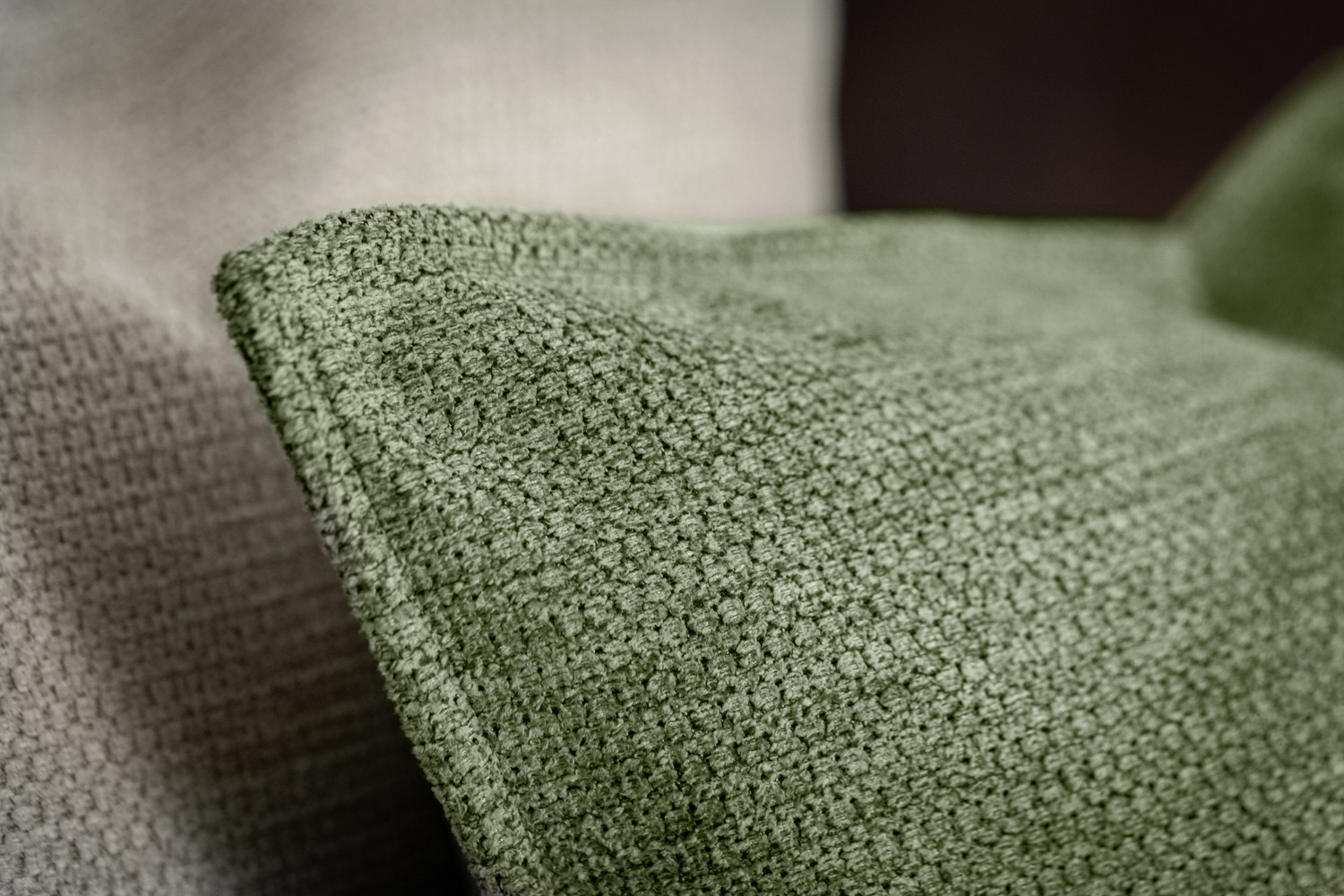ERWIN M. LUSINI Maella Decorative Cushion Cover, 30 x 50 cm, Sage, Water-Repellent, Non-Iron, Zip Closure, OEKO-TEX Standard 100