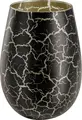 Set de 6 piese pahare universale VEGA Anela, 500 ml, lacuite cu efect craquelat, negru și auriu, diametru 8.2 cm, înălțime 12.3 cm