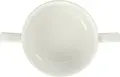 Set de 6 piese ceșoare de supă din porțelan VEGA Opus, 300 ml, Coala de fildeș, Stivuibile cu două mânere ergonomice, Rezistente la mașina de spălat vase