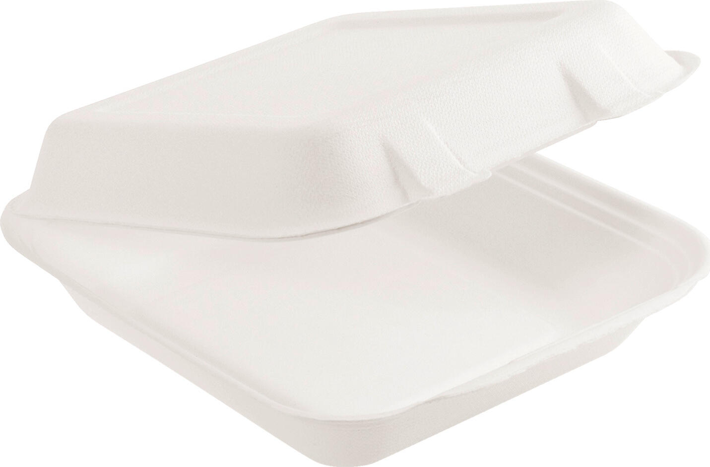 WIMEX WIMEX s.r.o. Menu box Natur Menübox Natur Menu box Natur; 1000 ml, 22.2x20x6.7 cm (LxWxH); white; 50 piece / pack Menübox Natur; 1000 ml, 22.2x20x6.7 cm (LxBxH); weiß; 50 Stück / Pack Ideal for take-away. Made of sugar cane with an shaped hinged lid, 100% biodegradable. The material is of course food safe and impervious to oil and water on the inside. Another advantage is that the disposable tableware is temperature resistant from -40°C to +180° C and microwaveable (max. 5 minutes). Umweltschonende Menü Box aus Bagasse gefertigt, einem Abfallprodukt der Zuckerproduktion. Mit anhängendem Klappdeckel. 100  % biologisch abbaubar. Ideal für den Außer-Haus-Verkauf oder für den Mitnahmewunsch Ihres Kunden. Die Einweg-Box ist lebensmittelecht sowie wasser-, öl- und fettbeständig. Sie hält Temperaturen von -40  °C bis +180  °C stand und eignet sich für die Mikrowelle (max. 5 Minuten). Erfüllt alle Ansprüche der EN 13432 und garantiert die Kompostierbarkeit."