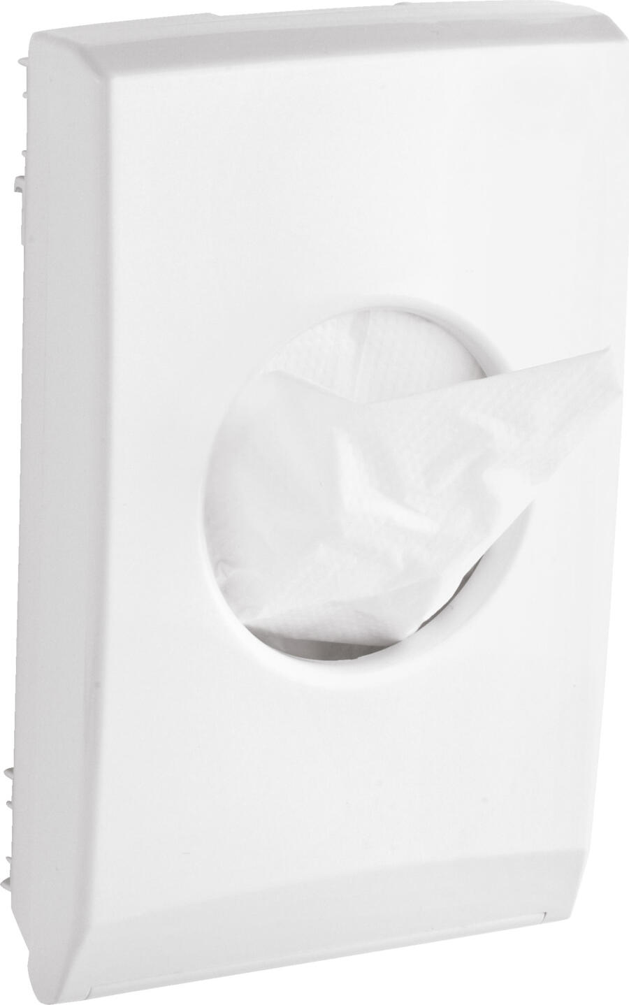 Deiss EMIL DEISS KG (GmbH + Co.) Hygiene bag refill pack Minty plastic Hygienebeutel Minty Nachfüllpack Hygiene bag refill pack Minty plastic; 8.7x12.5x0.18 cm (WxHxD); white; 30 pouch / pack Hygienebeutel Minty Nachfüllpack; 8.7x12.5x0.18 cm (BxHxT); weiß; 30 Beutel / Pack Sanitary bags made of sturdy plastic (high-density polyethylene). Whether in public toilets or in your business - hygiene bags for the disposal of feminine hygiene products are essential. Tear-resistant and sturdy. Packed in a dispenser box with single-color print. Hygiene bag is without print. Round opening for removal, with tear-off flap. Hygienebeutel aus stabilem Kunststoff (High-Density-Polyethylen). Ob auf öffentlichen Toiletten oder in Ihrem Betrieb – Hygienebeutel für die Entsorgung von Damenhygieneartikeln sind unerlässlich. Reißfest und stabil. Er wird in einen Spenderkarton mit einfarbigem Druck verpackt. Hygienebeutel ist ohne Aufdruck. Runde Öffnung zur Entnahme, mit Abreißlasche.