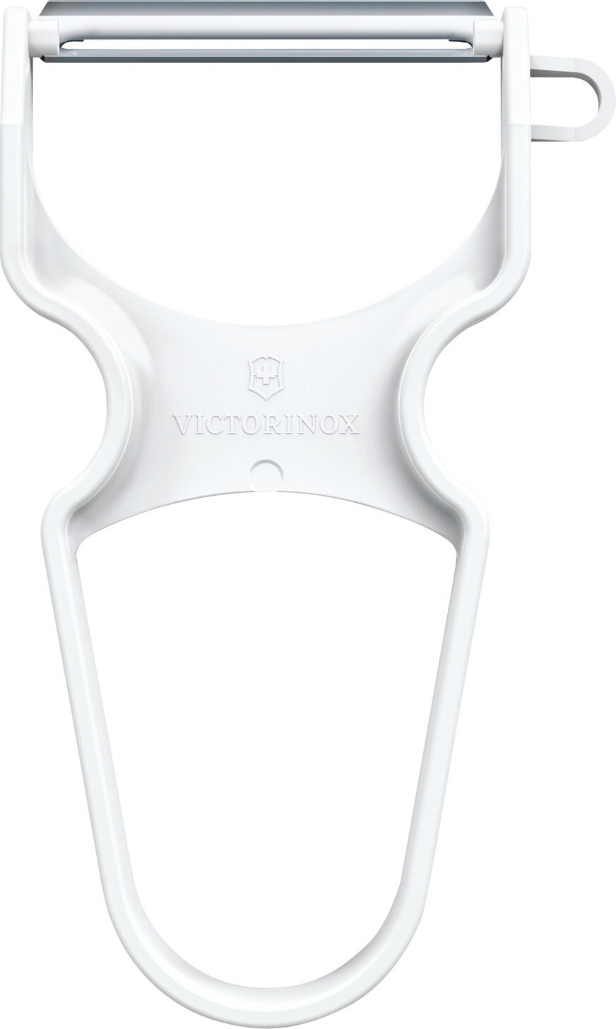 Victorinox Victorinox AG Peeler Rapid Sparschäler Rapid Peeler Rapid; 11x6.5 cm (LxW); white Sparschäler Rapid; 11x6.5 cm (LxB); weiß KITCHEN UTENSILS PRACTICAL KITCHEN TOOLS FOR EVERY TASK - Robust and durable tools for different tasks - Practical kitchen helpers with high functionality - Manufactured with know-how and a first-class understanding of design The right kitchen utensils make cooking easier and help professional and amateur chefs prepare delicious meals that you can enjoy with your loved ones. The kitchen utensils collection is characterized by classic design and attention to detail. It is made from high-quality materials and offers exactly what chefs need: reliable, functional helpers for every kitchen task. From the bidirectional kitchen grater to the agile tomato peeler, you will find the right tools for your kitchen toolbox here. KÜCHENUTENSILIEN PRAKTISCHE KÜCHENWERKZEUGE FÜR JEDE AUFGABE - Robuste und widerstandsfähige Werkzeuge für unterschiedliche Aufgaben - Praktische Küchenhelfer mit hoher Funktionalität - Gefertigt mit Know-how und erstklassigem Design-Verständnis Die richtigen Küchenutensilien erleichtern das Kochen und unterstützen Profi- und Hobbyköche bei der Zubereitung leckerer Mahlzeiten, die Sie mit Ihren Liebsten genießen können. Die Küchenutensilien-Kollektion zeichnet sich durch klassisches Design und Liebe zum Detail aus. Sie besteht aus hochwertigen Materialien und bietet exakt, was Köche brauchen: verlässliche funktionale Helfer für jede Küchenaufgabe. Von der bidirektionalen Küchenreibe bis zum wendigen Tomatenschäler finden Sie hier die richten Tools für Ihre Küchenwerkzeugkiste.