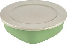 koziol koziol »ideas for friends GmbH Reusable container Connect Box Mehrwegbehälter Connect Box Reusable container Connect Box; 1300 ml, 21.3x20.7x7.1 cm (LxWxH); green; round; 2 piece / pack Mehrwegbehälter Connect Box; 1300 ml, 21.3x20.7x7.1 cm (LxBxH); grün; rund; 2 Stück / Pack The innovative box is made of purely biocircular plastic and wood fibers. The plastic is produced exclusively from used sunflower and rapeseed oil from industry and gastronomy. The wood fibers are obtained from paper production scrap and trees that are felled as part of forest management. Its practical lid makes it ideal for takeout use. Provides reliable temperature resistance between -10 °C and +100 °C. BPA-free, melamine-free, microwaveable, leakproof and suitable for dishwasher. Die innovative Box besteht aus rein biozirkulärem Kunststoff und Holzfasern. Der Kunststoff wird ausschließlich aus benutztem Sonnenblumen- und Rapsöl aus Industrie und Gastronomie gewonnen. Die Holzfasern werden aus Bäumen gewonnen, die bei der Forstpflege anfallen sowie aus Resten der Papierherstellung. Ideal geeignet für den Take-away Bereich mit praktischem Deckel. Die Temperaturbeständigkeit ist zwischen -10°C und +100°C zuverlässig gewährleistet. BPA frei, melaminfrei, mikrowellengeeignet, auslaufsicher und spülmaschinengeeignet.