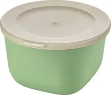 koziol koziol »ideas for friends GmbH Reusable container Connect Box Mehrwegbehälter Connect Box Reusable container Connect Box; 1000 ml, 16.2x15.7x9.3 cm (LxWxH); green; round; 2 piece / pack Mehrwegbehälter Connect Box; 1000 ml, 16.2x15.7x9.3 cm (LxBxH); grün; rund; 2 Stück / Pack The innovative box is made of purely biocircular plastic and wood fibers. The plastic is produced exclusively from used sunflower and rapeseed oil from industry and gastronomy. The wood fibers are obtained from paper production scrap and trees that are felled as part of forest management. Its practical lid makes it ideal for takeout use. Provides reliable temperature resistance between -10 °C and +100 °C. BPA-free, melamine-free, microwaveable, leakproof and suitable for dishwasher. Die innovative Box besteht aus rein biozirkulärem Kunststoff und Holzfasern. Der Kunststoff wird ausschließlich aus benutztem Sonnenblumen- und Rapsöl aus Industrie und Gastronomie gewonnen. Die Holzfasern werden aus Bäumen gewonnen, die bei der Forstpflege anfallen sowie aus Resten der Papierherstellung. Ideal geeignet für den Take-away Bereich mit praktischem Deckel. Die Temperaturbeständigkeit ist zwischen -10°C und +100°C zuverlässig gewährleistet. BPA frei, melaminfrei, mikrowellengeeignet, auslaufsicher und spülmaschinengeeignet.