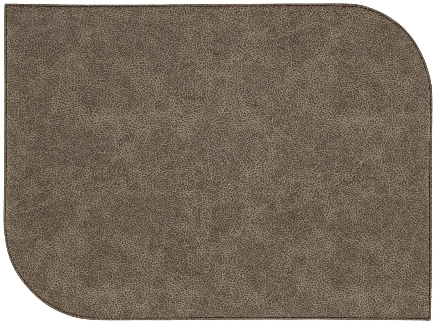 Set 6 placemats Erwin M. Lusini Shana organic, imitație piele, dreptunghiulare, 32.5 x 44 cm, bej taupe, reversibile, sigure pentru alimente