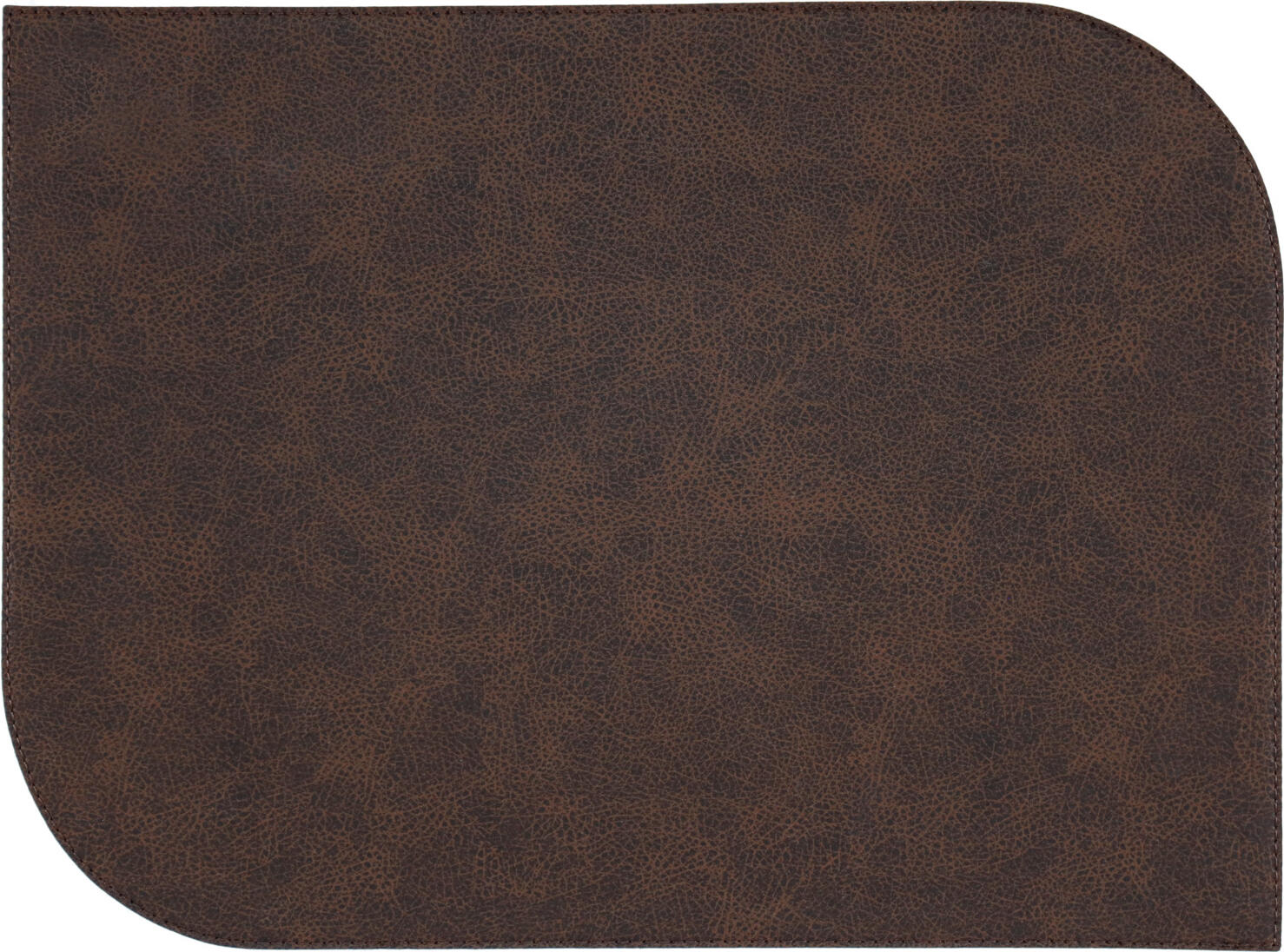 Set de 6 piese placemat Erwin M. Lusini Shana 2, din imitație de piele, reversibil, 32.5 x 44 cm, maro taupe