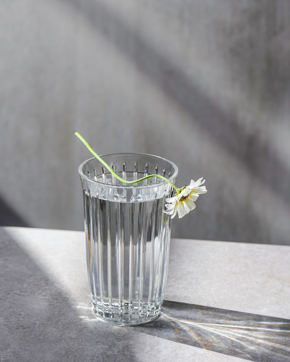 Set de 4 pahare Pasabahce Joy Long Drink, 475 ml transparente cu textură canelată, sticlă robustă finisată cu flacără pentru Horeca