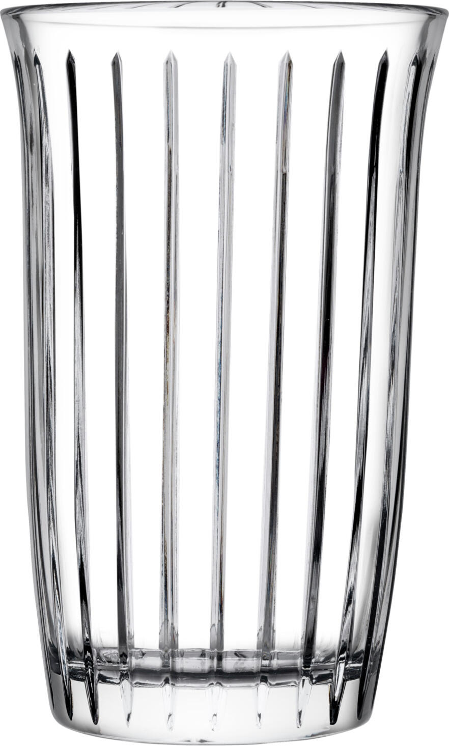 Pasabahçe Pasabahce Cam Sanayii ve Tic. A.S. Sisecam Genel Merkezio Long drink glass Joy  with grooves Longdrinkglas Joy  mit Rillen Long drink glass Joy  with grooves; 365 ml, 8.35x13.1 cm (ØxH); transparent; 4 piece / pack Longdrinkglas Joy  mit Rillen; 365 ml, 8.35x13.1 cm (ØxH); transparent; 4 Stück / Pack The long drink glasses in the Joy range have been specially developed for demanding use in bars, restaurants, hotels and catering establishments. Their distinctive grooved texture on the outside ensures a modern, comfortable grip and a consistently elegant appearance that perfectly showcases every drink. Thanks to an innovative production process featuring an additional flame-finishing treatment, the glasses impress with their exceptional clarity, brilliance and exceptionally fine finish – ideal for cocktails, soft drinks, juices and water. High-quality craftsmanship for visible quality Unlike conventional long-drink glasses, the Joy series is produced using a complex manufacturing process. The flamed finish ensures there are no visible mould lines or seams, resulting in a homogeneous, delicate glass structure. This intricate manufacturing process gives the glasses their premium character whilst making them robust and durable – perfect for daily use in the professional catering sector. Designed for everyday use in the hospitality industry The Joy long drink glasses impress with their high stability, comfortable grip and dishwasher-safe surface, which retains its brilliance even with frequent use. The fine grooved texture ensures a secure grip, even with damp hands or during fast-paced service. Thanks to its timeless, modern design and the range of capacities available, the range is highly versatile – from refreshing highballs and cocktails to water and juice accompaniments at the buffet. * Meticulously crafted glass with a flame-finished surface – no visible seams or joints * Elegant grooved texture for a secure grip and a modern look * High-quality material for long-lasting use in the day-to-day operations of the catering industry * Dishwasher-safe and hygienic – ideal for professional washing processes * More break-resistant than conventional pressed glass thanks to special post-processing * Suitable for restaurants, hotels, catering services and buffets * Available in various sizes and shapes – can be combined within the Joy range Die Longdrinkgläser der Serie Joy wurden speziell für den anspruchsvollen Einsatz in Bars, Restaurants, Hotels und Caterings entwickelt. Ihre charakteristische Rillenstruktur auf der Außenseite sorgt für eine moderne, angenehm griffige Haptik und eine gleichmäßig elegante Optik, die jedes Getränk perfekt in Szene setzt. Dank eines innovativen Produktionsverfahrens mit zusätzlicher Flämmveredelung überzeugen die Gläser durch höchste Klarheit, Brillanz und eine besonders feine Verarbeitung – ideal für Cocktails, Softdrinks, Säfte und Wasser. Hochwertige Verarbeitung für sichtbare Qualität Im Gegensatz zu herkömmlichen Longdrinkgläsern wird bei der Serie Joy ein aufwendiges Fertigungsverfahren eingesetzt. Durch das Flämmen entstehen keine sichtbaren Pressnähte oder Übergänge, wodurch eine homogene, filigrane Glasstruktur entsteht. Diese aufwendige Herstellung verleiht den Gläsern ihren Premiumcharakter und macht sie gleichzeitig robust und langlebig – perfekt für den täglichen Einsatz in der professionellen Gastronomie. Für den Gastro-Alltag konzipiert Die Joy Longdrinkgläser überzeugen durch ihre hohe Stabilität, angenehme Griffigkeit und spülmaschinenfeste Oberfläche, die auch bei häufigem Gebrauch ihre Brillanz behält. Die feine Rillenstruktur sorgt für sicheren Halt, auch bei feuchten Händen oder schnellen Serviervorgängen. Dank ihres zeitlos-modernen Designs und der verschiedenen Füllinhalte lässt sich die Serie flexibel einsetzen – von erfrischenden Highballs über Cocktails bis zu Wasser- und Saftbegleitungen am Buffet. * aufwendig gefertigtes Glas mit flammenveredelter Oberfläche – keine sichtbaren Nähte oder Übergänge * elegante Rillenstruktur für griffige Haptik und moderne Optik * hohe Materialqualität für den dauerhaften Einsatz im Gastro-Alltag * spülmaschinenfest und hygienisch – ideal für den professionellen Spülprozess * bruchresistenter als herkömmliches Pressglas dank spezieller Nachbearbeitung * geeignet für Restaurants, Hotels, Caterings und Buffets * in verschiedenen Größen und Formen erhältlich – kombinierbar innerhalb der Joy-Serie