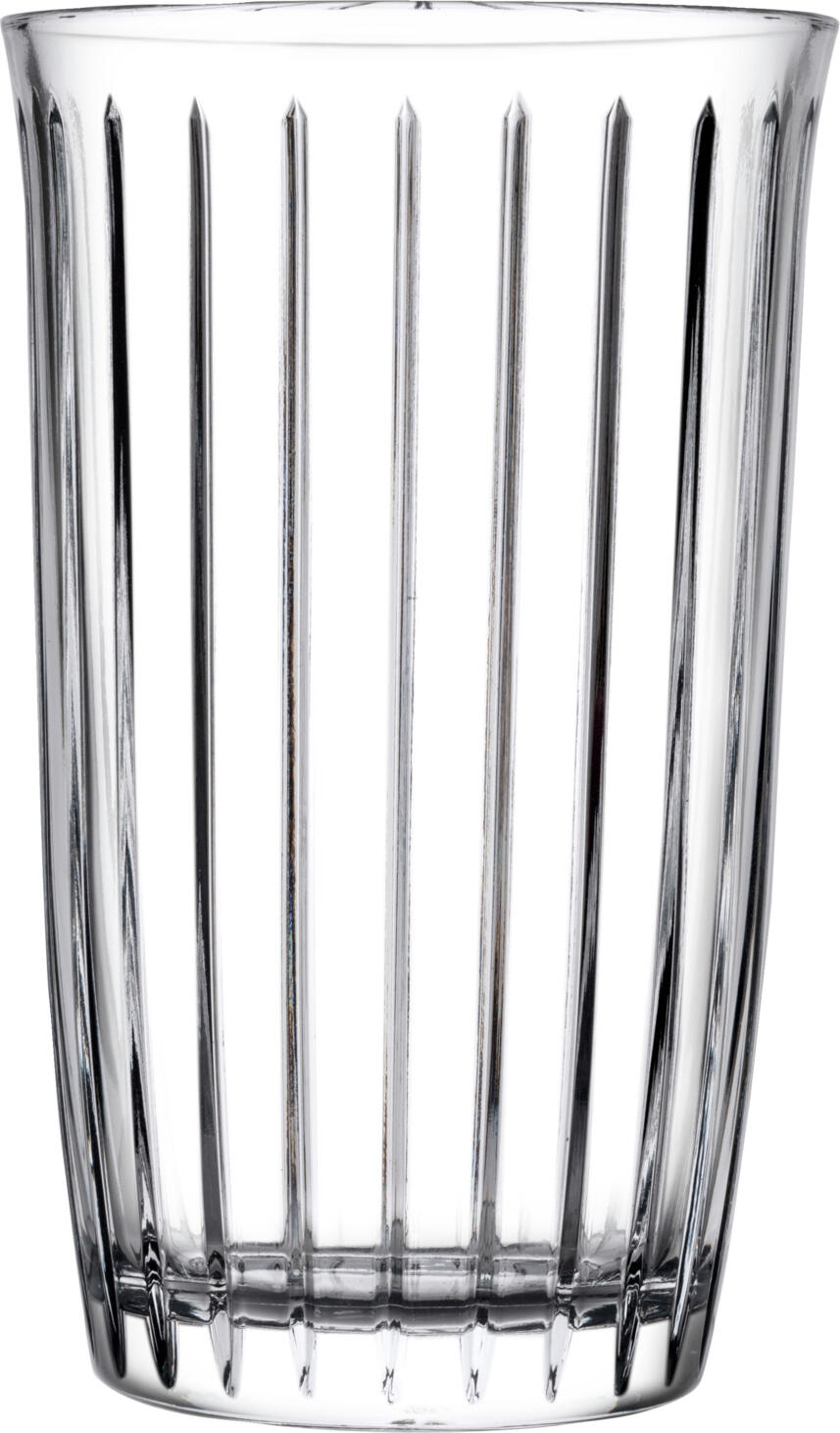 Pasabahçe Pasabahce Cam Sanayii ve Tic. A.S. Sisecam Genel Merkezio Long drink glass Joy  with grooves Longdrinkglas Joy  mit Rillen Long drink glass Joy  with grooves; 295 ml, 7.85x12.3 cm (ØxH); transparent; 4 piece / pack Longdrinkglas Joy  mit Rillen; 295 ml, 7.85x12.3 cm (ØxH); transparent; 4 Stück / Pack The long drink glasses in the Joy range have been specially developed for demanding use in bars, restaurants, hotels and catering establishments. Their distinctive grooved texture on the outside ensures a modern, comfortable grip and a consistently elegant appearance that perfectly showcases every drink. Thanks to an innovative production process featuring an additional flame-finishing treatment, the glasses impress with their exceptional clarity, brilliance and exceptionally fine finish – ideal for cocktails, soft drinks, juices and water. High-quality craftsmanship for visible quality Unlike conventional long-drink glasses, the Joy series is produced using a complex manufacturing process. The flamed finish ensures there are no visible mould lines or seams, resulting in a homogeneous, delicate glass structure. This intricate manufacturing process gives the glasses their premium character whilst making them robust and durable – perfect for daily use in the professional catering sector. Designed for everyday use in the hospitality industry The Joy long drink glasses impress with their high stability, comfortable grip and dishwasher-safe surface, which retains its brilliance even with frequent use. The fine grooved texture ensures a secure grip, even with damp hands or during fast-paced service. Thanks to its timeless, modern design and the range of capacities available, the range is highly versatile – from refreshing highballs and cocktails to water and juice accompaniments at the buffet. * Meticulously crafted glass with a flame-finished surface – no visible seams or joints * Elegant grooved texture for a secure grip and a modern look * High-quality material for long-lasting use in the day-to-day operations of the catering industry * Dishwasher-safe and hygienic – ideal for professional washing processes * More break-resistant than conventional pressed glass thanks to special post-processing * Suitable for restaurants, hotels, catering services and buffets * Available in various sizes and shapes – can be combined within the Joy range Die Longdrinkgläser der Serie Joy wurden speziell für den anspruchsvollen Einsatz in Bars, Restaurants, Hotels und Caterings entwickelt. Ihre charakteristische Rillenstruktur auf der Außenseite sorgt für eine moderne, angenehm griffige Haptik und eine gleichmäßig elegante Optik, die jedes Getränk perfekt in Szene setzt. Dank eines innovativen Produktionsverfahrens mit zusätzlicher Flämmveredelung überzeugen die Gläser durch höchste Klarheit, Brillanz und eine besonders feine Verarbeitung – ideal für Cocktails, Softdrinks, Säfte und Wasser. Hochwertige Verarbeitung für sichtbare Qualität Im Gegensatz zu herkömmlichen Longdrinkgläsern wird bei der Serie Joy ein aufwendiges Fertigungsverfahren eingesetzt. Durch das Flämmen entstehen keine sichtbaren Pressnähte oder Übergänge, wodurch eine homogene, filigrane Glasstruktur entsteht. Diese aufwendige Herstellung verleiht den Gläsern ihren Premiumcharakter und macht sie gleichzeitig robust und langlebig – perfekt für den täglichen Einsatz in der professionellen Gastronomie. Für den Gastro-Alltag konzipiert Die Joy Longdrinkgläser überzeugen durch ihre hohe Stabilität, angenehme Griffigkeit und spülmaschinenfeste Oberfläche, die auch bei häufigem Gebrauch ihre Brillanz behält. Die feine Rillenstruktur sorgt für sicheren Halt, auch bei feuchten Händen oder schnellen Serviervorgängen. Dank ihres zeitlos-modernen Designs und der verschiedenen Füllinhalte lässt sich die Serie flexibel einsetzen – von erfrischenden Highballs über Cocktails bis zu Wasser- und Saftbegleitungen am Buffet. * aufwendig gefertigtes Glas mit flammenveredelter Oberfläche – keine sichtbaren Nähte oder Übergänge * elegante Rillenstruktur für griffige Haptik und moderne Optik * hohe Materialqualität für den dauerhaften Einsatz im Gastro-Alltag * spülmaschinenfest und hygienisch – ideal für den professionellen Spülprozess * bruchresistenter als herkömmliches Pressglas dank spezieller Nachbearbeitung * geeignet für Restaurants, Hotels, Caterings und Buffets * in verschiedenen Größen und Formen erhältlich – kombinierbar innerhalb der Joy-Serie