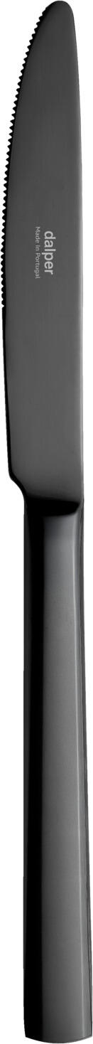 Dalper Chromolite Cutelarias Portuguesas Unipessoal Lda Dessert knife Oneda Dessertmesser Oneda Dessert knife Oneda; 20.2 cm (L); black; 12 piece / pack Dessertmesser Oneda; 20.2 cm (L); schwarz; 12 Stück / Pack Give your table a unique touch with our colorful Oneda cutlery. Our high quality 18/10 stainless steel cutlery sets combine timeless design with great durability. With a thickness of 3 mm, they are perfectly balanced and ergonomically shaped to give you an unparalleled dining experience. Choose Oneda for your special occasions or everyday enjoyment and experience the perfect symbiosis of style and functionality. The colors champagne, black and gold are PVD coated. Verleihen Sie Ihrem Tisch eine einzigartige Note mit unserem farbigen Oneda Besteck. Unsere hochwertigen Bestecksets aus 18/10 Edelstahl kombinieren zeitloses Design mit toller Haltbarkeit. Mit einer Stärke von 3mm sind sie perfekt ausbalanciert und ergonomisch geformt, um Ihnen ein unvergleichliches Esserlebnis zu bieten. Wählen Sie Oneda für Ihre besonderen Anlässe oder den täglichen Genuss und erleben Sie die perfekte Symbiose aus Stil und Funktionalität. Die Farben champagner, schwarz und gold sind PVD beschichtet.