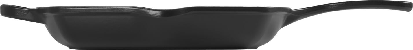 Le Creuset Signature Square Grill Pan, Enameled Cast Iron Grillit, 26 x 26 cm, Color: Black, Matt Black Enamel, Induction Compatible, Made in France