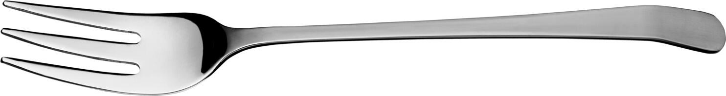 Picard + Wielpütz Picard & Wielpütz GmbH & Co. KG Serving fork Cassio Serviergabel Cassio Serving fork Cassio; 30.5 cm (L); silver Serviergabel Cassio; 30.5 cm (L); silber Chrome-nickel stainless steel 18/10. Serving fork in neutral design with curved handle end. Matt polished handle. Dishwasher safe. Chrom-Nickel-Edelstahl 18/10, rostfrei. Serviergabel in neutralem Design mit gebogenem Stielende. Matt polierter Griff. Spülmaschinenfest.