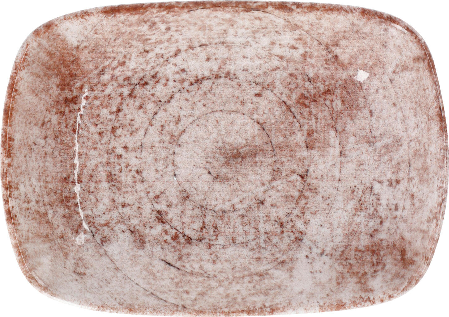VEGA Gironia Porcelain Rectangular Bowls, 200ml, Rose Digital Print, Dishwasher and Microwave Safe, Set of 6