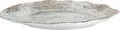 VEGA Gironia Flat Plates, Organic Irregular Edge, 32.5 cm, Taupe, Digital Print, Dishwasher and Microwave Safe, Set of 4