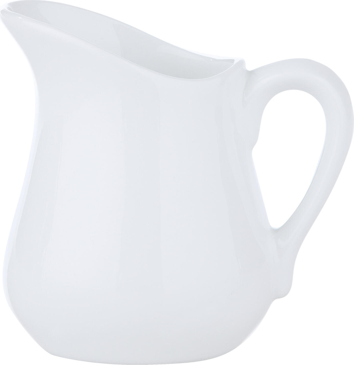 PULSIVA LUSINI Solutions GmbH Milk jug Cap Milchkännchen Cap Milk jug Cap; 60 ml, 6.8x7 cm (ØxH); white; 6 piece / pack Milchkännchen Cap; 60 ml, 6.8x7 cm (ØxH); weiß; 6 Stück / Pack White porcelain jug with handle, in very stable design. Microwaveable and dishwasher safe. Weißes Porzellan-Kännchen. Stabile Ausführung. Spülmaschinenfest und mikrowellengeeignet.