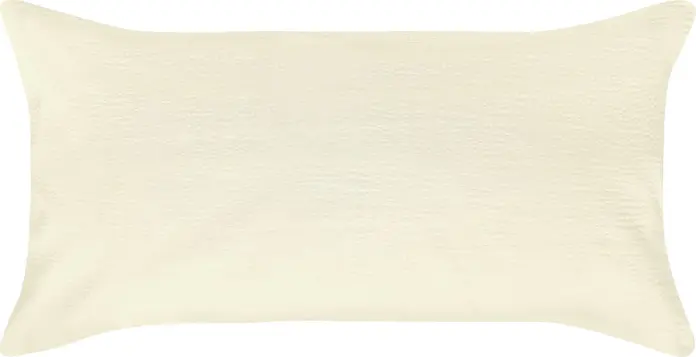 ERWIN M. LUSINI Antila Pillow Cover, 100% Cotton Woven Satin Seersucker, 65 x 100 cm, Champagne Beige, Hotel Closure, OEKO-TEX Standard 100