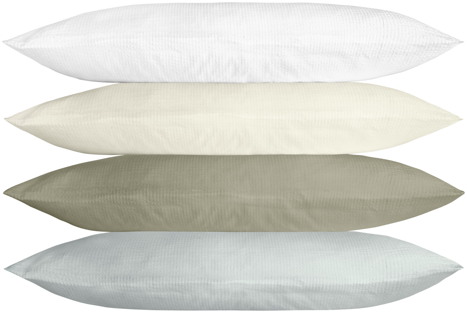 ERWIN M. LUSINI Solutions GmbH Pillow cover Antila Kissenbezug Antila Pillow cover Antila; 40x40 cm (LxW); silver Kissenbezug Antila; 40x40 cm (LxB); silber 100% cotton. Weight approx. 140 g/m². Attractive pillow cover in woven satin with seersucker finish. With hotel closure. Thread count (TC) -thread density: 200 threads per inch. Weave type: Seersucker 100 % Baumwolle. Gewicht ca. 140 g/m². Attraktiver Kissenbezug aus gewebtem Satin mit Seersucker-Ausrüstung. Mit Hotelverschluss. Thread Count (TC) -Fadendichte: 200 Fäden je Inch Webart: Seersucker