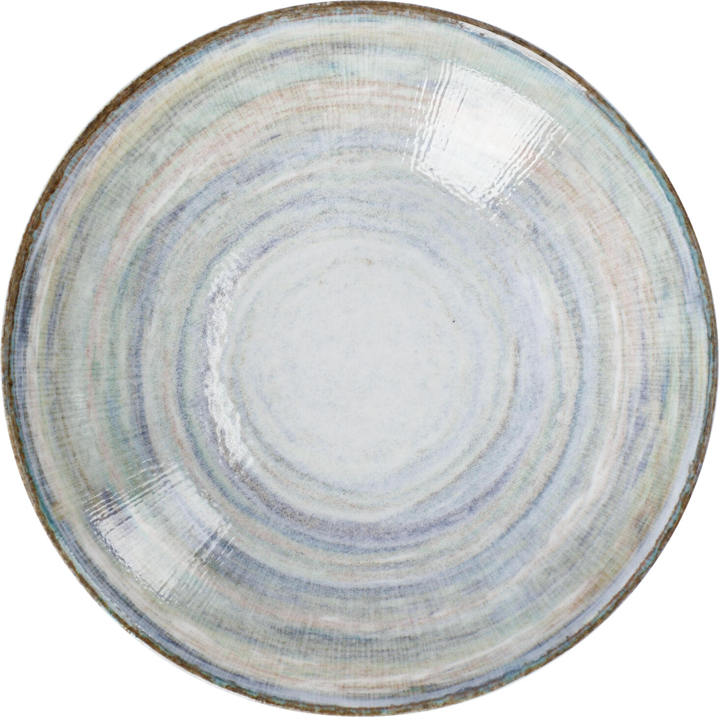 VEGA Jupiter Deep Plate Set of 6, Porcelain, Multicoloured Digital Print, 21.5 cm Diameter, 700 ml Capacity, Dishwasher and Microwave Safe