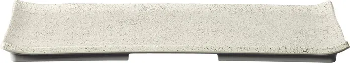 Vega Lusini Romulus Buffet Platter Set of 3, Rectangular Melamine Beige Crackle-glaze Effect, GN 1.5/4, 39.7 x 16.2 x 2 cm, Dishwasher Safe