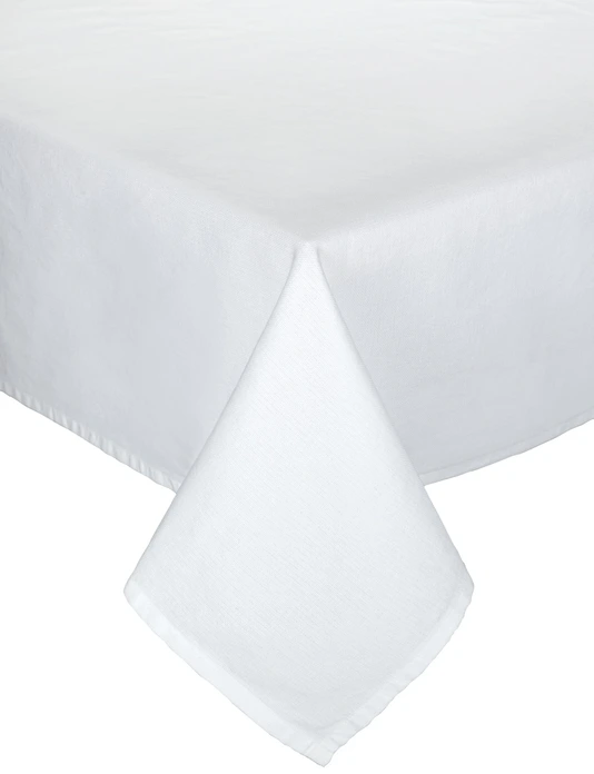 Fața de masă PULSIVA LUSINI Aura, Dreptunghiulară, 130 x 220 cm, 2 bucăți, 100% bumbac mercerizat, fir tors, rezistentă la fierbere și clor, structură ușoară, margine hemată