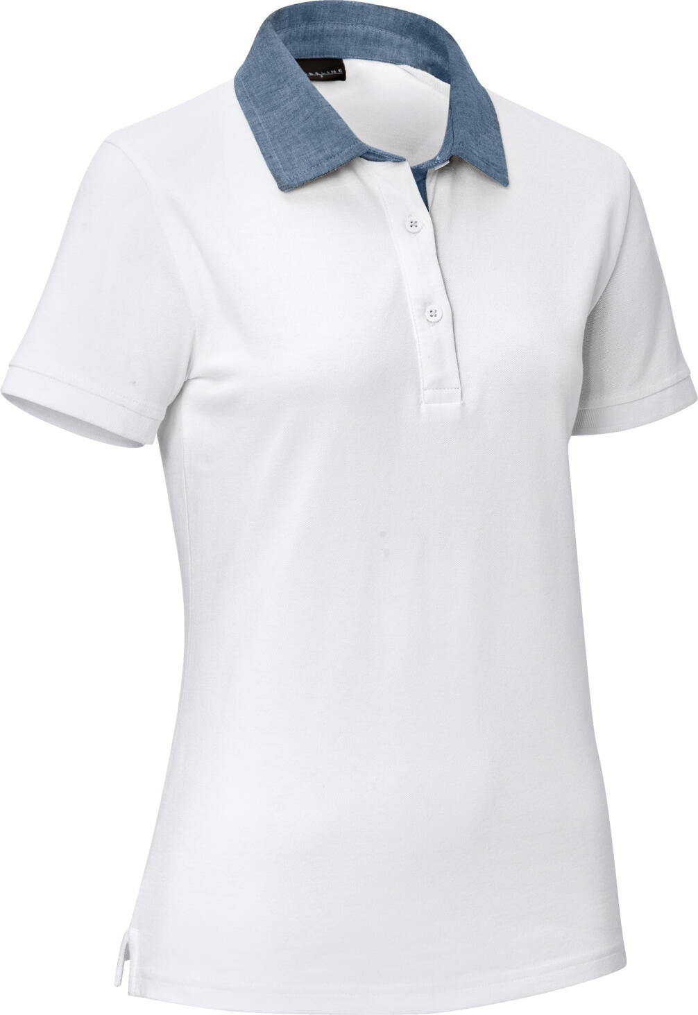 Tricou Polo Jobeline Cato Chambray pentru femei, material Pique bumbac spandex, usor de intretinut si rezistent la cute, OEKO-TEX Standard 100, 23.HDE.44540