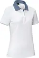 Tricou Polo Jobeline Cato Chambray pentru femei, material Pique bumbac spandex, usor de intretinut si rezistent la cute, OEKO-TEX Standard 100, 23.HDE.44540