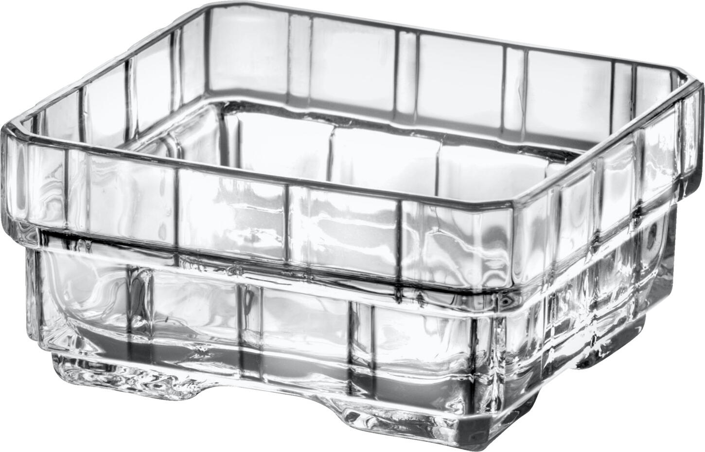 RCR RCR Cristalleria Italiana SpA Glass bowl Stack Glasschale Stack Glass bowl Stack; 120 ml, 9.6x9.6x3.6 cm (LxWxH); transparent; 6 piece / pack Glasschale Stack; 120 ml, 9.6x9.6x3.6 cm (LxBxH); transparent; 6 Stück / Pack Stackable glass bowls in a modern crystal glass design. With an innovative anti-limescale drain system on the bottom of the glass to prevent pools of liquid from building up. Dishwasher safe. Stapelbare Glasschalen in modernem Design aus Kristallglas. Mit innovativem Anti-Kalk-Ablaufsystem am Glasboden, gegen Pfützen-Bildung auf der Unterseite. Spülmaschinenfest.