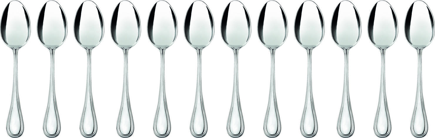 VEGA San Remo Tablespoon, 19.5 cm, 18/10 Chrome-Nickel Stainless Steel, Mirror Polished Finish, 3mm Thickness, Dishwasher Safe, Silver