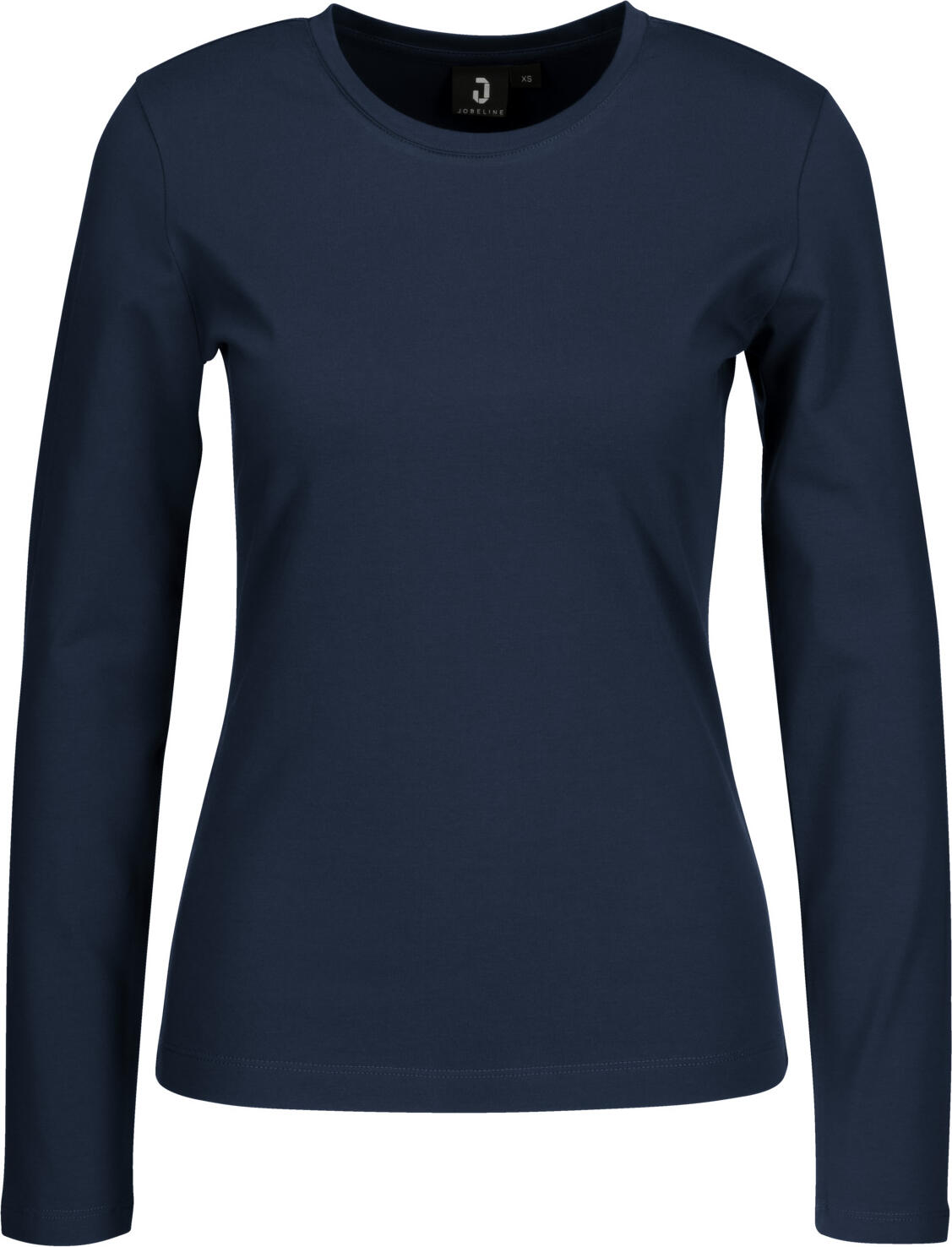 JOBELINE LUSINI Solutions GmbH Women's shirt long-sleeved Malme Regular Fit Damen Langarmshirt Malme Regular Fit Women's shirt long-sleeved Malme Regular Fit; Size L; navy Damen Langarmshirt Malme Regular Fit; Kleidergröße L; navy ## Ladies' long-sleeved shirt Malme - Functional, modern long-sleeved shirt for professional use in the catering industry The Malme ladies' long-sleeved shirt offers a perfect combination of simple design and high wearing comfort. The fine jersey fabric with elastane makes the shirt particularly comfortable to wear and offers sufficient flexibility for all movements in everyday service work. Thanks to its high colour fastness and pilling-free surface, the top retains its neat, professional look for a long time. * Material: 95% cotton, 5% elastane * Long-sleeved shirt with comfortable round neckline * Long back length - ideal for dynamic work in service and kitchen environments * Regular fit cut for feminine, comfortable lines * Back length: 60 cm in size S The Malme ladies' long-sleeved shirt impresses with its durable quality, comfortable fit and modern look - perfect for professional demands in the catering, service and hotel industries. ## Damen-Langarmshirt Malme – Funktionelles, modernes Langarmshirt für professionelle Einsätze in der Gastronomie Das Damen-Langarmshirt Malme bietet eine perfekte Kombination aus schlichtem Design und hohem Tragekomfort. Das feine Jerseygewebe mit Elasthan macht das Shirt besonders angenehm zu tragen und bietet genügend Flexibilität für alle Bewegungsabläufe im Servicealltag. Dank der hohen Farbechtheit und der pillingfreien Oberfläche behält das Top dauerhaft seinen gepflegten, professionellen Look. * Material: 95?% Baumwolle, 5?% Elasthan * Langarmshirt mit  komfortablem Rundhalsausschnitt * Lange Rückenlänge – ideal für dynamisches Arbeiten im Service- und Küchenalltag * Regular-Fit geschnitten für eine feminine, bequeme Linienführung * Rückenlänge: 60 cm in Gr. S Das Damen-Langarmshirt Malme überzeugt durch seine strapazierfähige Qualität, angenehme Trageeigenschaften und einen modernen Look – perfekt geeignet für professionelle Ansprüche in Gastronomie, Service und Hotellerie.