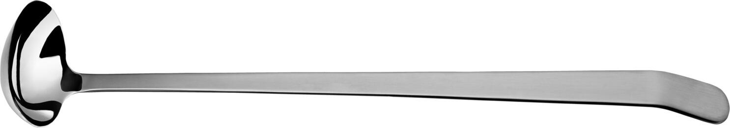 Picard + Wielpütz Picard & Wielpütz GmbH & Co. KG Dressing spoon Cassio Dressinglöffel Cassio Dressing spoon Cassio; 34 cm (L); silver, handle silver Dressinglöffel Cassio; 34 cm (L); silber, Griff silber Chrome-nickel stainless steel 18/10. Dressing spoon in neutral design with curved handle end. Matt polished handle. Dishwasher safe. Chrom-Nickel-Edelstahl 18/10, rostfrei. Dressinglöffel in neutralem Design mit gebogenem Stielende. Matt polierter Griff. Spülmaschinenfest.