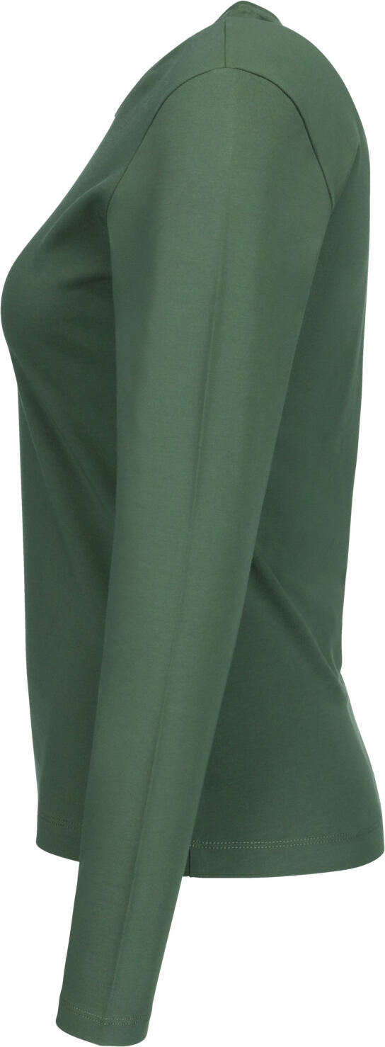 Camasa cu maneca lunga Jobeline Malme pentru femei, Croiala Regular Fit, Jersey fin din bumbac si elastan, Guler Rotund, Vestimentar Profesional