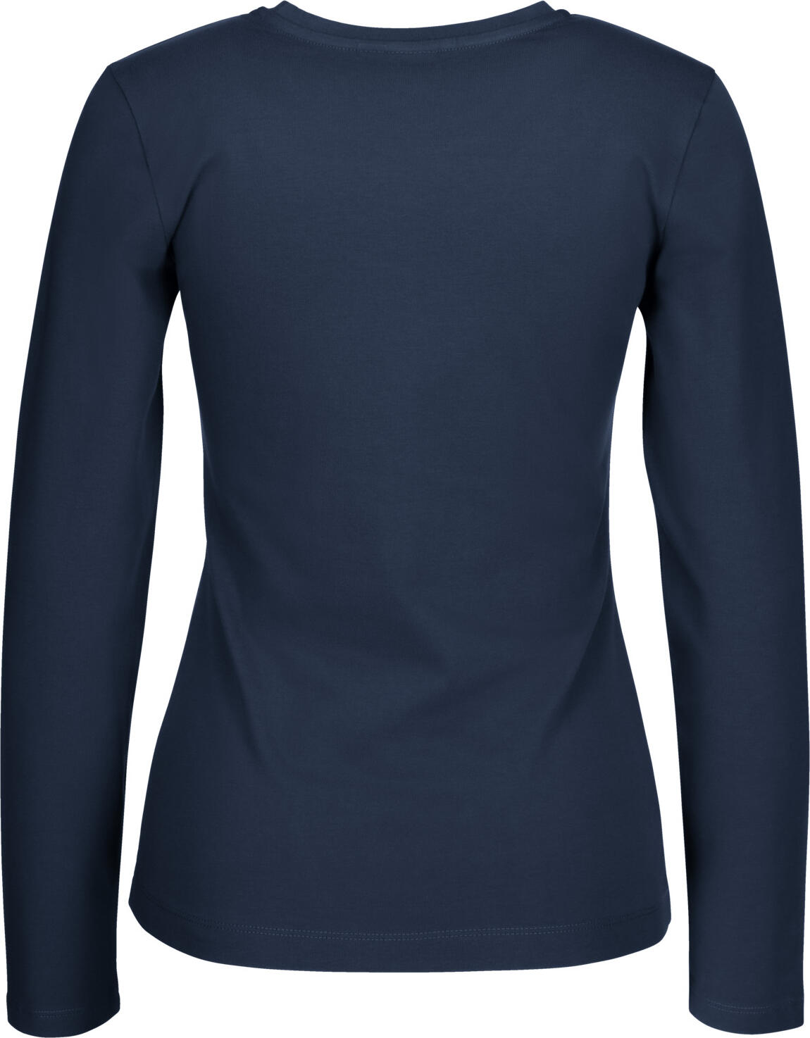 Camasa cu Maneca Lunga Jobeline Malme pentru femei, Croiala Regular Fit, Jersey Fin Bumbac Elastan, Guler Rotund, Vestimentar Profesional Horeca