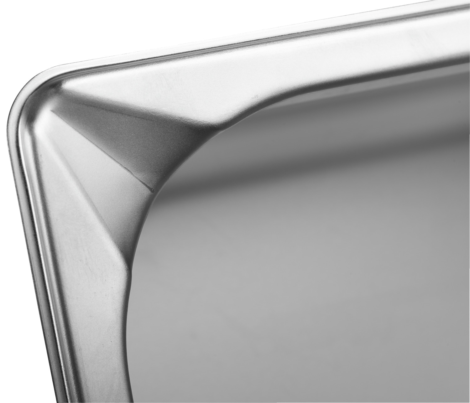 PULSIVA Profi GN 1/6 Gastronorm Container, 1 Liter, 18/0 Chrome Stainless Steel, Matt Polished, Heat-Resistant, Dishwasher Safe, 17.6x16.2x6.5 cm