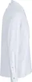 Jobeline Luca Men's Long-Sleeved Chef Shirt, White, Size 44, 65% Polyester 35% Cotton, Straight Cut, Snap Button Placket, Pique Back and Sleeves, 150 g/m²