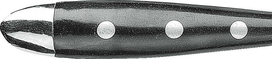 Pulsiva Gutshof Cake Fork Set of 12, 18/0 Chrome-Stainless Steel, Black Bakelite Handle, Mirror Polished, Dishwasher Safe, 15.4 cm