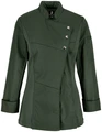 Jacket Bucatar Jobeline Lewis pentru femei, maneca lunga, 65% poliester 35% bumbac, închidere cu nasturi tip capsa, insertii piqué, certificare OEKO-TEX