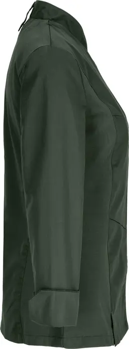 Jacket Bucatar Jobeline Lewis pentru femei, maneca lunga, 65% poliester 35% bumbac, închidere cu nasturi tip capsa, insertii piqué, certificare OEKO-TEX