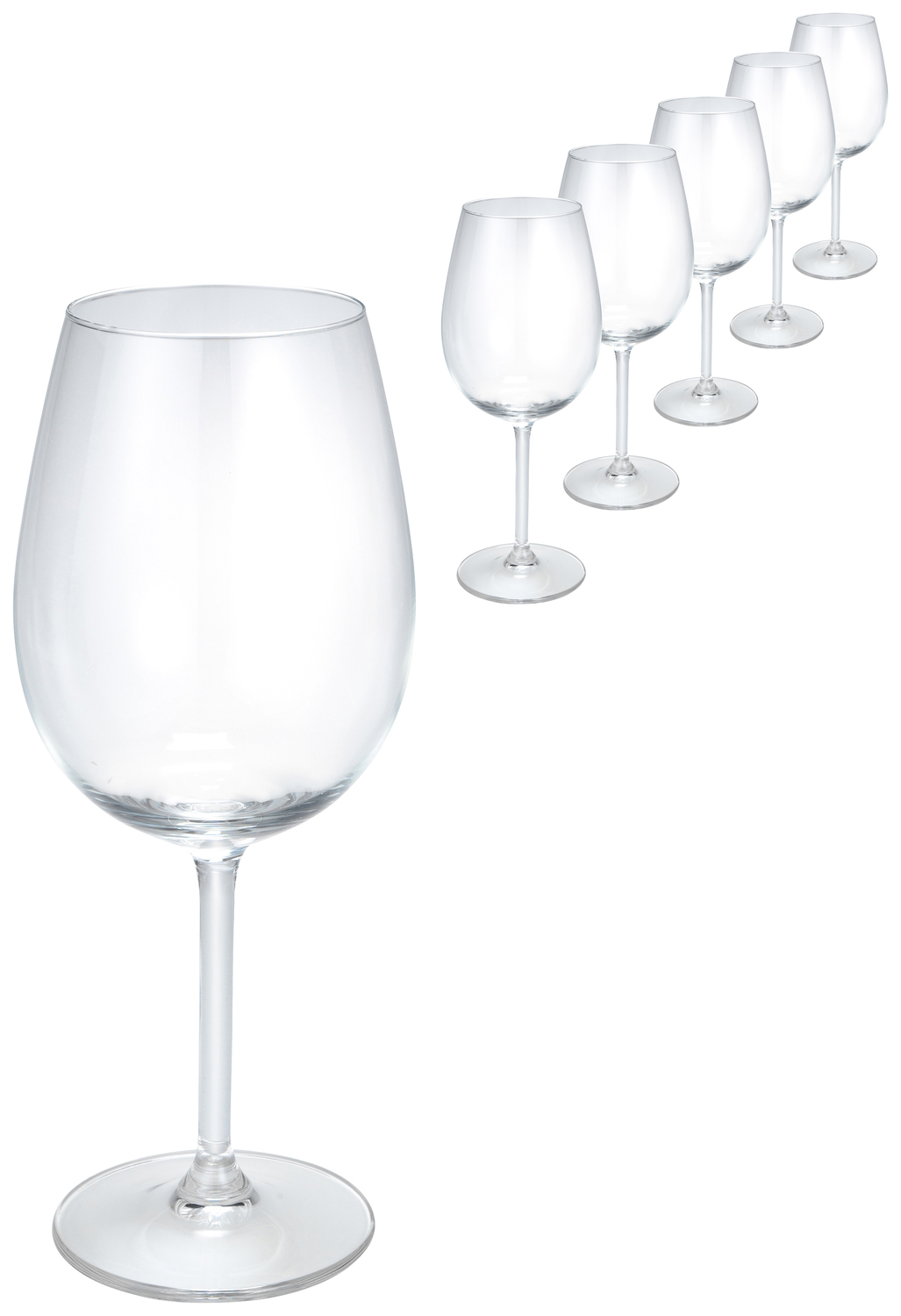Royal Leerdam Bouquet Rosé Wine Glass, 450ml Crisal Glass, High Durability, Dishwasher Safe, 20cm Height
