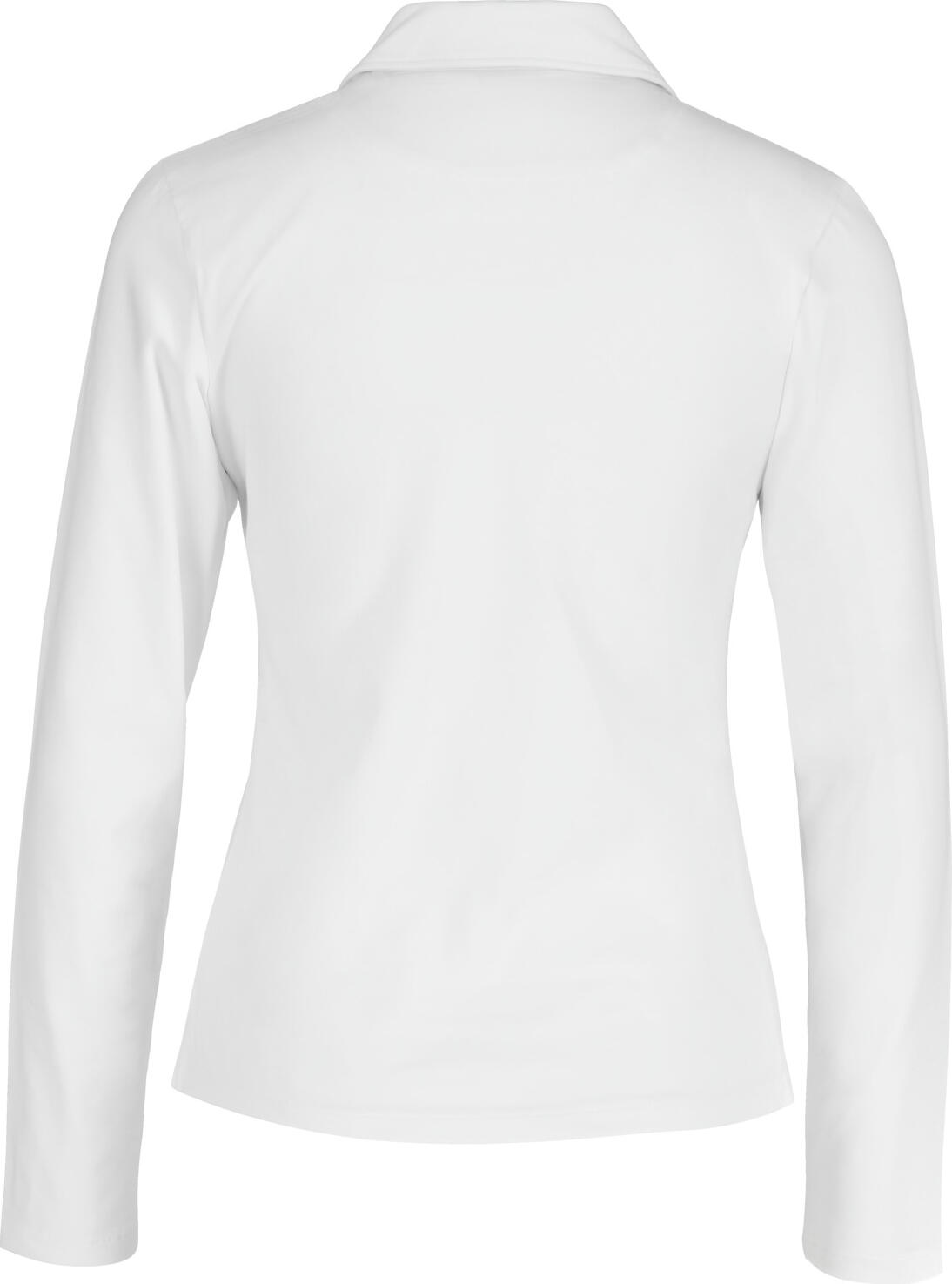 Polo Jobeline Malme cu Maneca Lunga pentru femei, Croiala Regular Fit, Jersey din 95% Bumbac si 5% Elastan, Placket cu 5 Butone, Tinuta Profesionala