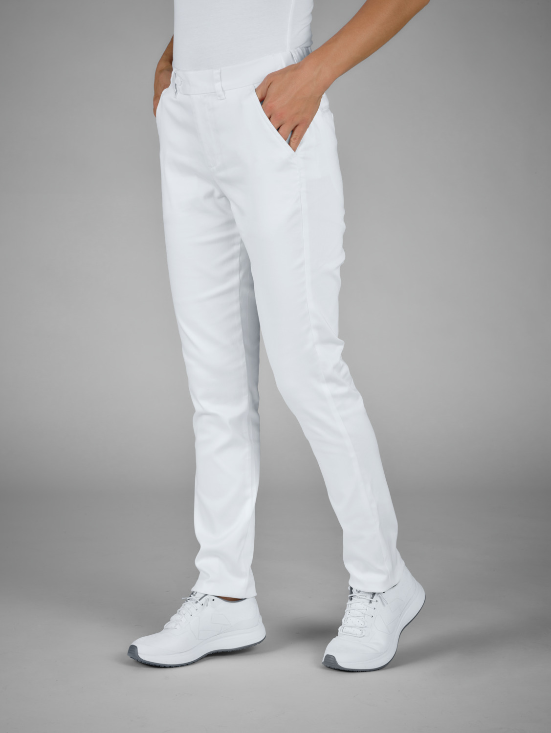 JOBELINE Eddie Women's Chino Service Trousers, 69% Cotton 28% Polyester 3% Spandex, Tapered Leg, Stretch Waistband, OEKO-TEX Standard 100