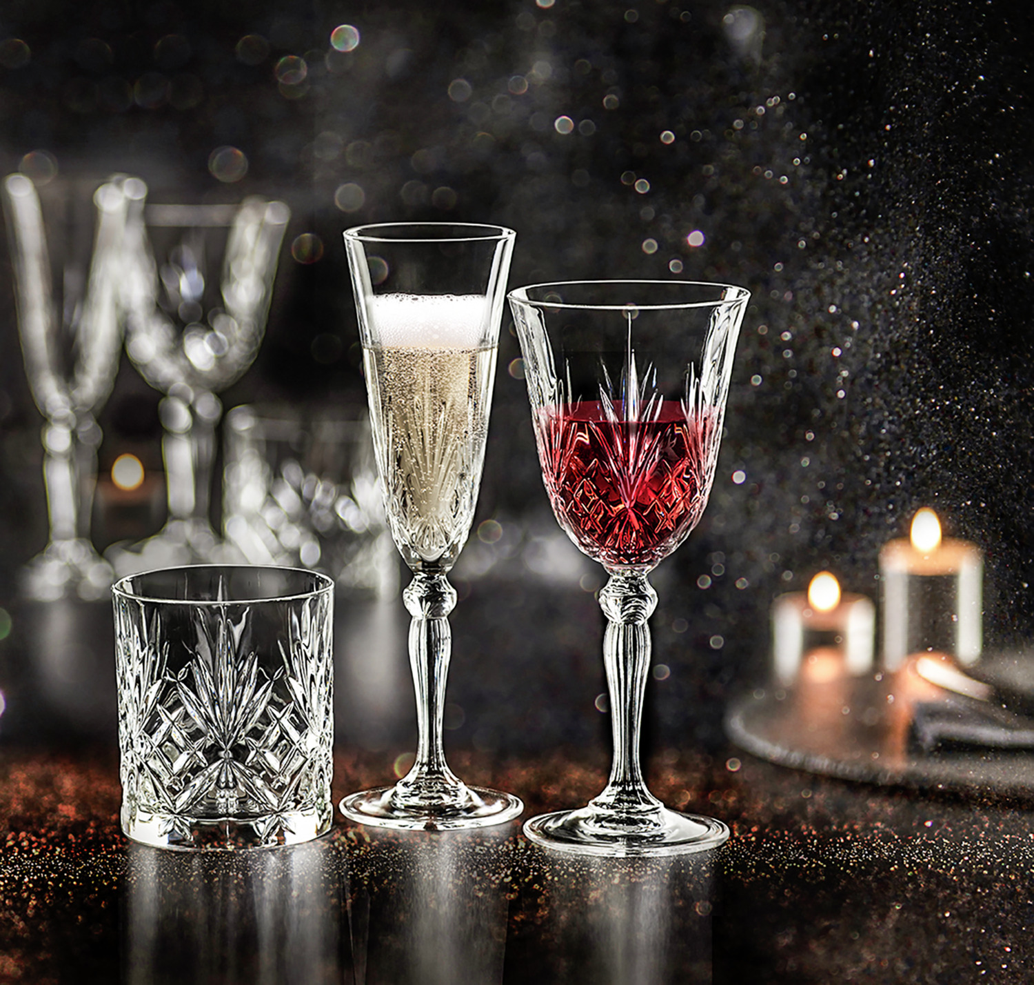 RCR RCR Cristalleria Italiana SpA Champagne glass Melodia Sektglas Melodia Champagne glass Melodia; 160 ml, 7x22.2 cm (ØxH); transparent; 6 piece / pack Sektglas Melodia; 160 ml, 7x22.2 cm (ØxH); transparent; 6 Stück / Pack Sparkling wine glass made of crystal glass with a cut look. Dishwasher safe. Sektkelch aus Kristallglas in Schliff-Optik. Spülmaschinenfest.