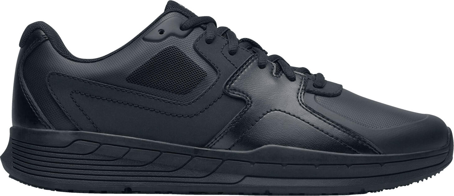 Incaltaminte de lucru unisex Shoes For Crews Condor, din piele neagra, talpa antiderapanta si rezistenta la ulei, rezistente la apa, fara metal