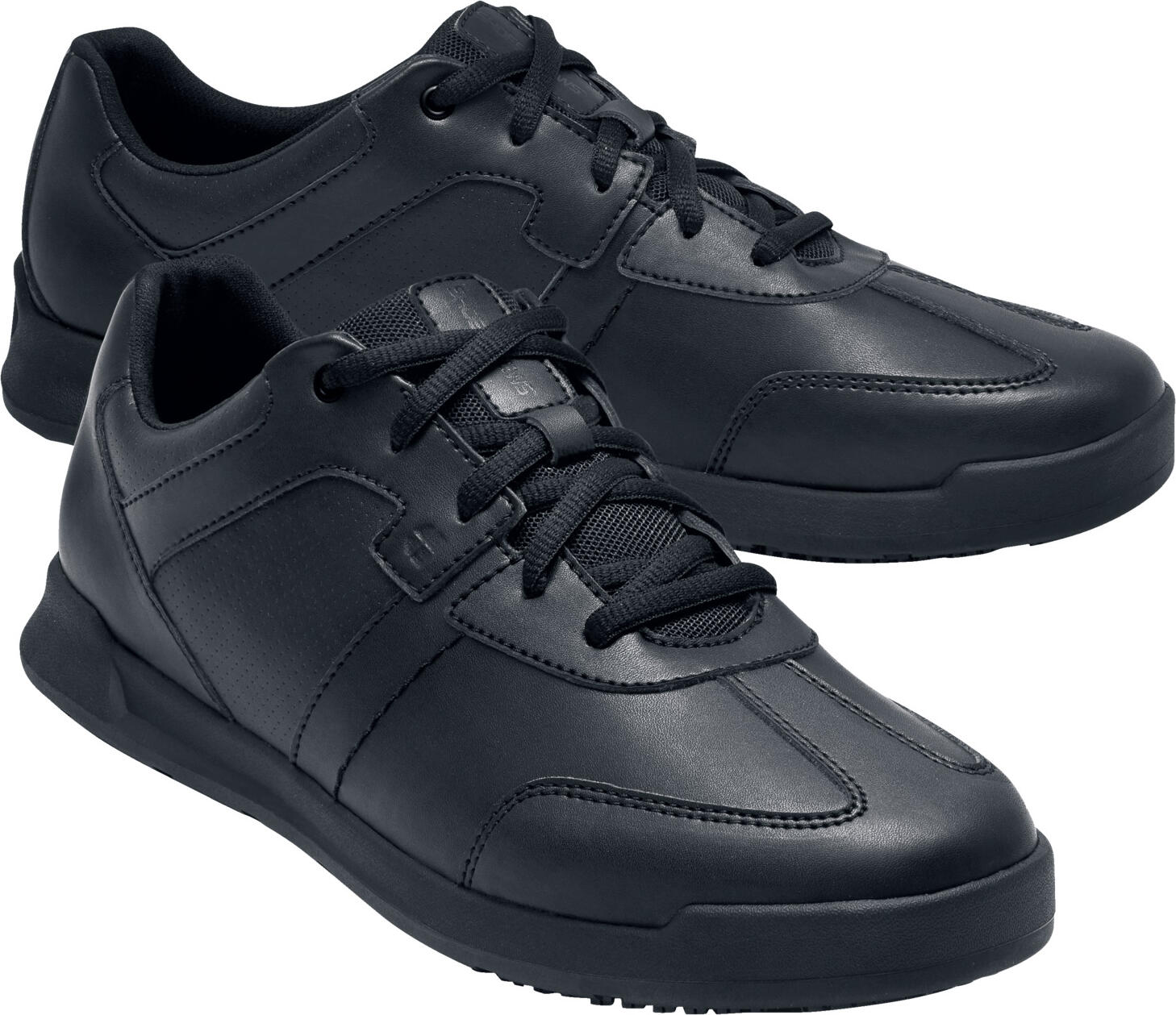 Shoes For Crews Freestyle II Work Shoes, Water-Repellent Synthetic Leather, Slip Oil Grease Resistant SVC Might Grip Outsole, Black